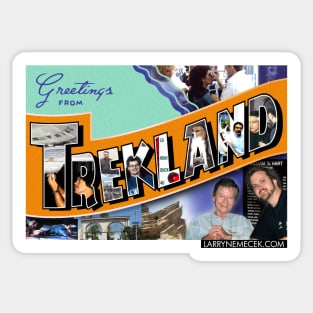 Greetings From Trekland Postcard Sticker